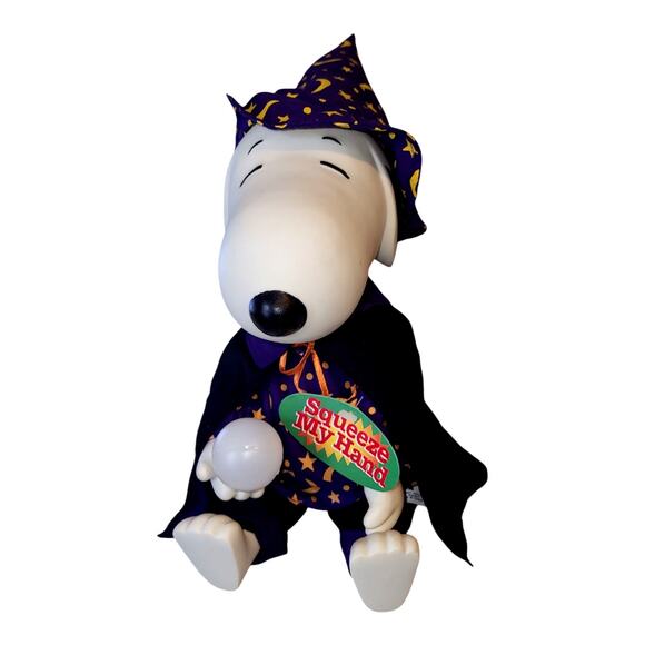 Vtg 1997 Gemmy Ind. Vinyl Animated Snoopy Halloween Decor Lights, Sound & Motion - Picture 3 of 11